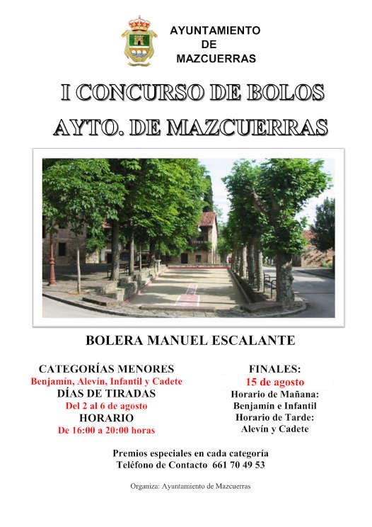 I Concurso de Bolos Ayuntamiento  de Mazcuerras